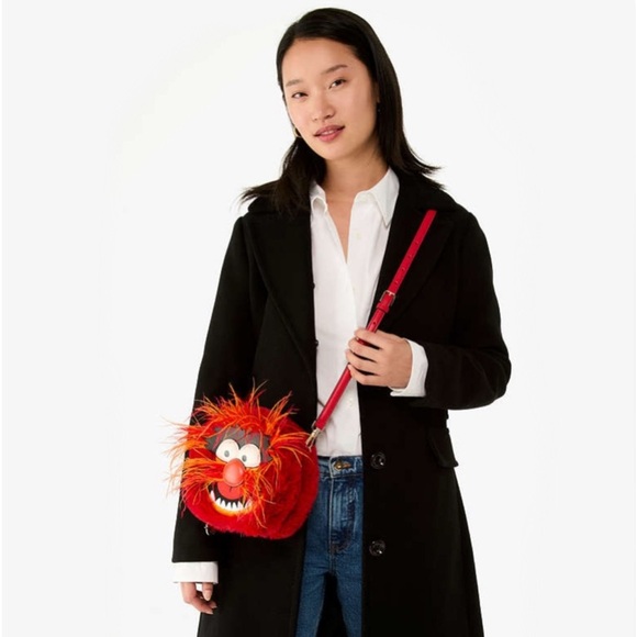 ♠️Kate Spade New York X Disney Muppets Animal Crossbody Bag, Red Multi NWT - Picture 6 of 7